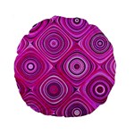 Electric Field Art XIII Standard 15  Premium Round Cushions Back