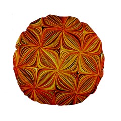 Electric Field Art Xlv Standard 15  Premium Round Cushions by okhismakingart