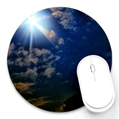 Sunny Day Round Mousepads by okhismakingart