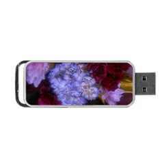 Hydrangea Arrangement Ii (blue Tint) Portable Usb Flash (two Sides) by okhismakingart