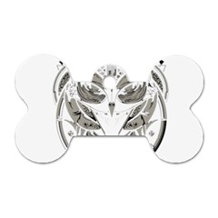 Owl Dog Tag Bone (two Sides) by Sudhe