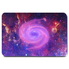 Spiral Strudel Galaxy Eddy Fractal Large Doormat  by Pakrebo