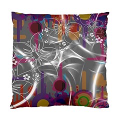 Flora Entwine Fractals Flowers Standard Cushion Case (one Side) by Pakrebo