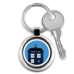 Doctor Who Tardis Key Chains (round)  by Sudhe