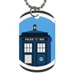 Doctor Who Tardis Dog Tag (one Side) by Sudhe