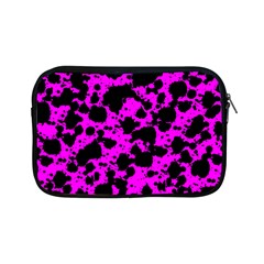 Black And Pink Leopard Style Paint Splash Funny Pattern Apple Ipad Mini Zipper Cases by yoursparklingshop