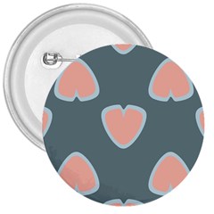 Hearts Love Blue Pink Green 3  Buttons by HermanTelo