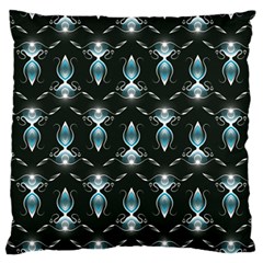 Seamless Pattern Background Black Large Cushion Case (one Side) by HermanTelo