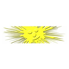 Smilie Sun Emoticon Yellow Cheeky Satin Scarf (oblong) by HermanTelo