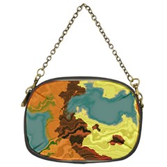 Map Geography World Yellow Chain Purse (one Side) by HermanTelo