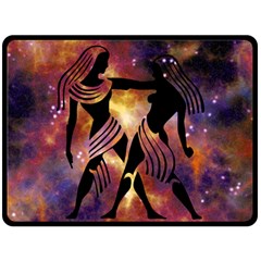 Zodiac Horoscope Astrology Fleece Blanket (large)  by HermanTelo