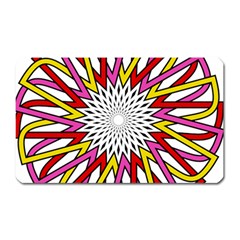 Sun Abstract Mandala Magnet (rectangular) by HermanTelo