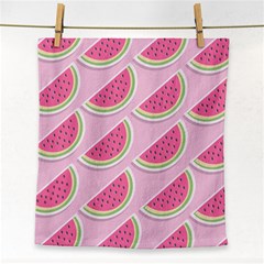 Melons Pattern Food Fruits Melon Face Towel by Pakrebo