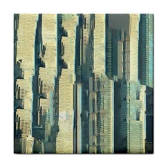 Texture Abstract Buildings Tile Coasters by Pakrebo