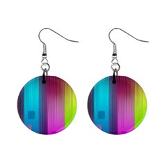 Abstract Background Colorful Mini Button Earrings by Pakrebo