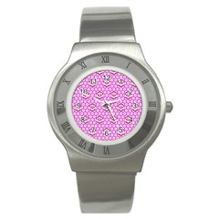 Paulownia Flowers Japanese Style Stainless Steel Watch by HermanTelo