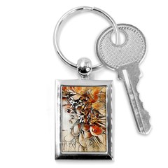 Collage Art The Statue Of Shell Key Chain (rectangle) by Pakrebo