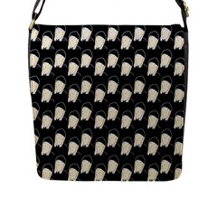 Beanie Boy Pattern Flap Closure Messenger Bag (l) by snowwhitegirl