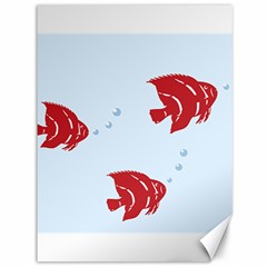 Fish Red Sea Water Swimming Canvas 36  X 48  by HermanTelo