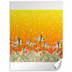 Fish Snow Coral Fairy Tale Canvas 36  X 48  by HermanTelo