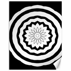 Mandala Canvas 12  X 16  by HermanTelo