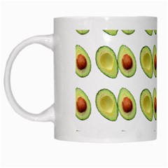 Pattern Avocado Green Fruit White Mugs by HermanTelo