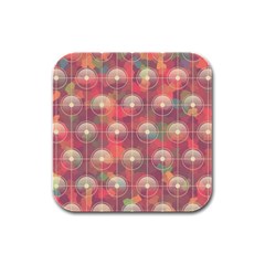 Colorful Background Abstract Rubber Square Coaster (4 Pack)  by Sapixe