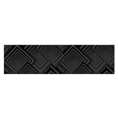 Diagonal Square Black Background Satin Scarf (oblong) by Sapixe