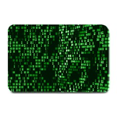 Abstract Plaid Green Plate Mats by Bajindul