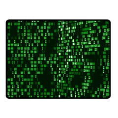 Abstract Plaid Green Double Sided Fleece Blanket (small)  by Bajindul