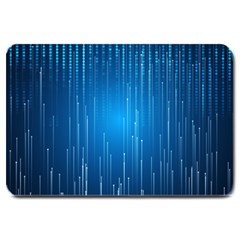 Abstract Rain Space Large Doormat  by Bajindul