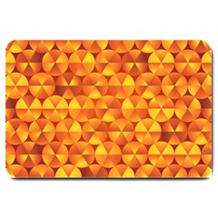 Background Triangle Circle Abstract Large Doormat  by Bajindul