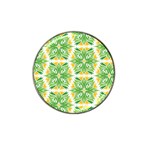 Green Pattern Retro Wallpaper Hat Clip Ball Marker Front