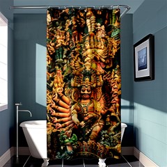 Sculpture Art Temple Tower Shower Curtain 36  X 72  (stall)  by Pakrebo