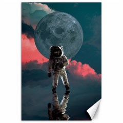 Astronaut Moon Space Planet Canvas 20  X 30  by Pakrebo