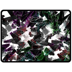 Abstract Background Science Fiction Double Sided Fleece Blanket (large)  by Pakrebo