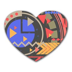 Background Abstract Colors Shapes Heart Mousepads by Pakrebo