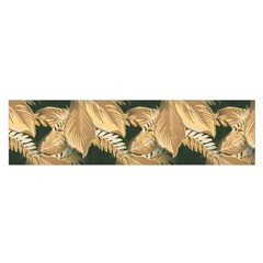 Scrapbook Leaves Decorative Satin Scarf (oblong) by Nexatart