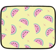 Watermelon Wallpapers  Creative Illustration And Pattern Double Sided Fleece Blanket (mini)  by BangZart