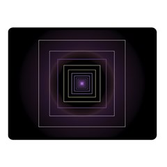 Fractal Square Modern Purple Double Sided Fleece Blanket (small)  by Pakrebo