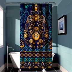 African Pattern Shower Curtain 36  X 72  (stall)  by Sobalvarro