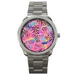 Leaves Sport Metal Watch Front