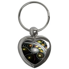 Fractal Bulbs Fantasy Curve Key Chain (heart) by Pakrebo