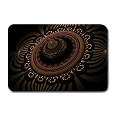 Fractal Stripes Abstract Pattern Plate Mats by Pakrebo