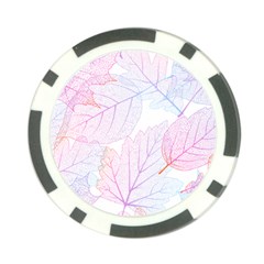 Beautiful Autumn Leaves Vector Seamless Pattern 02 Poker Chip Card Guard (10 Pack) by Sobalvarro