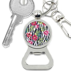 Seamless Flower Patterns Vector 01 Bottle Opener Key Chain by Sobalvarro