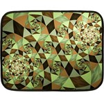 Fractal Mosaic Abstract Fractal Art Double Sided Fleece Blanket (Mini)  35 x27  Blanket Front