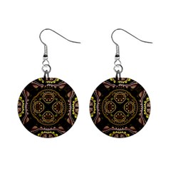 Fractal Fractal Art Texture Mini Button Earrings by Pakrebo