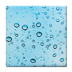 Drops Water Pane Rain Glass Tile Coasters by Pakrebo