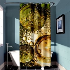 Bubbles Fantasy Green Design Shower Curtain 36  X 72  (stall)  by Pakrebo